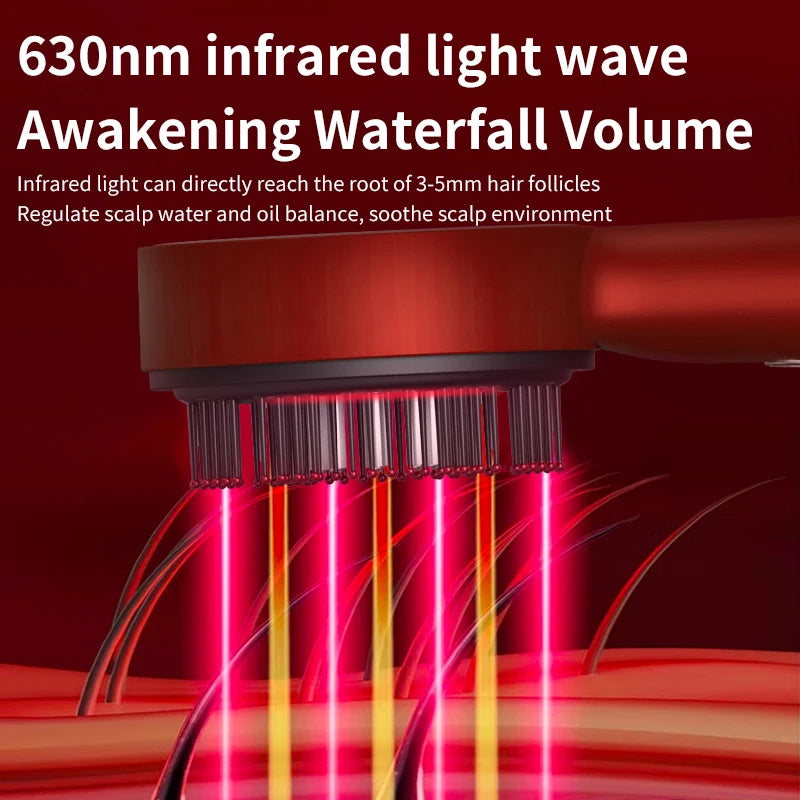 Electric Hair Regrowth Brush with Infrared Light