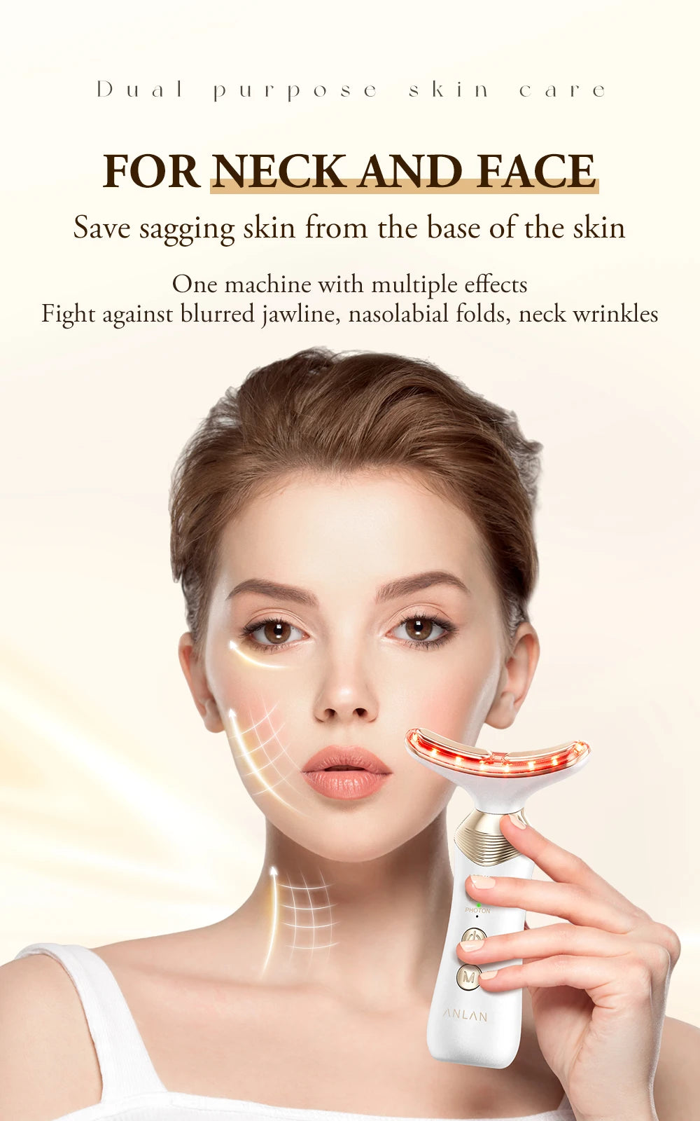 ANLAN Dual Polar Neck Beauty Device – Lift, Firm & Rejuvenate Your Skin